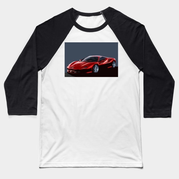 Italian sports car Baseball T-Shirt by markvickers41